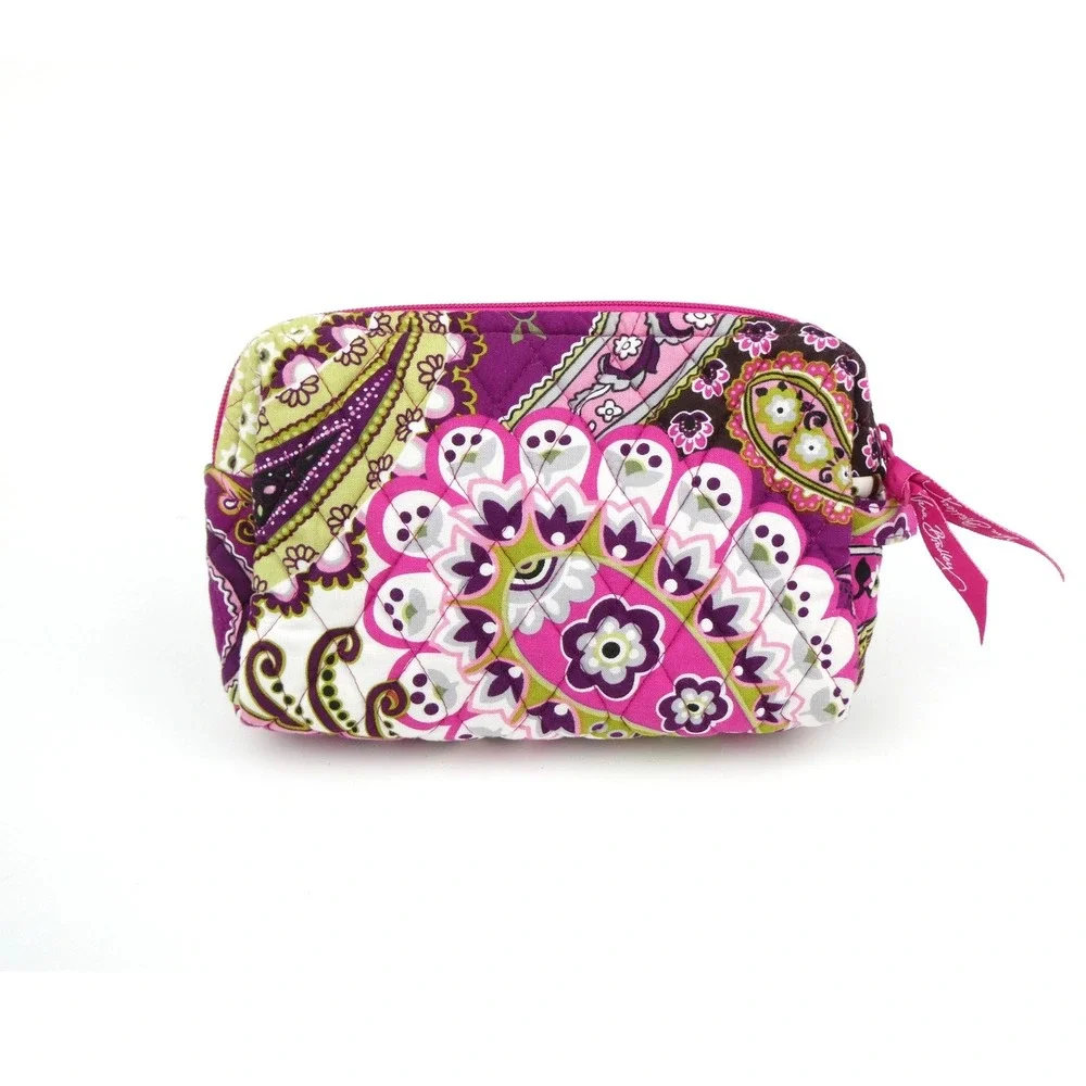 Vera Bradley Very Berry Paisley Medium Cosmetic Case